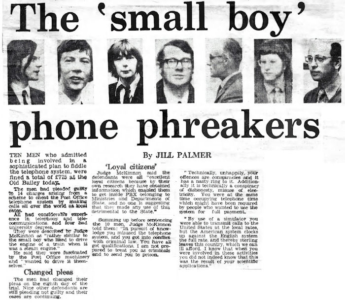 The 'small boy' Phone phreakers