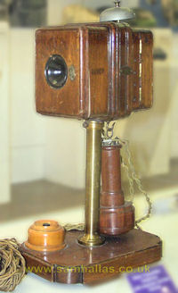 Telephone with Blake transmitter