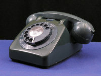 Blue phone handset treated