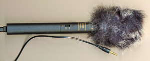 Audio Technica ATR25 with windshield