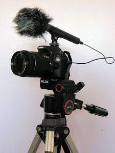 Canon 100 with ATR25 microphone