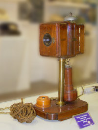 Telephone with Blake transmitter