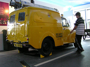 Yellow Morris van
