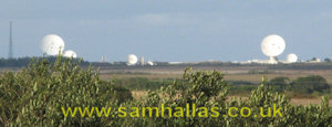 The dishes viewed from a distance