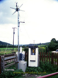 Wind-powered telephone