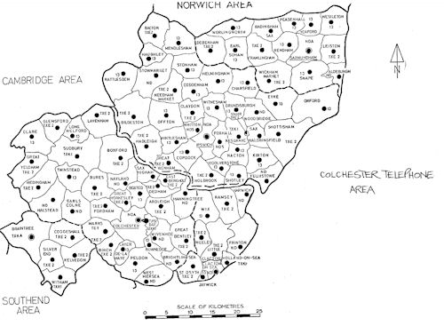 Colchester area map